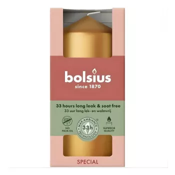 BOLSIUS vela cilíndrica Ø120x58mm dorada