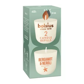 BOLSIUS Clean Light pack de recambio de velas 2 uds. bergamota y neroli