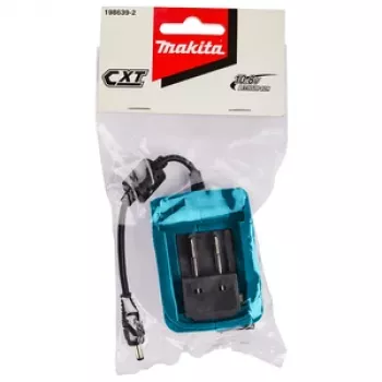 Makita CXT 12V max adaptador de batería de Li-Ion con salida conector hueco DC (5,5 x 2,1 mm), 2,2A
