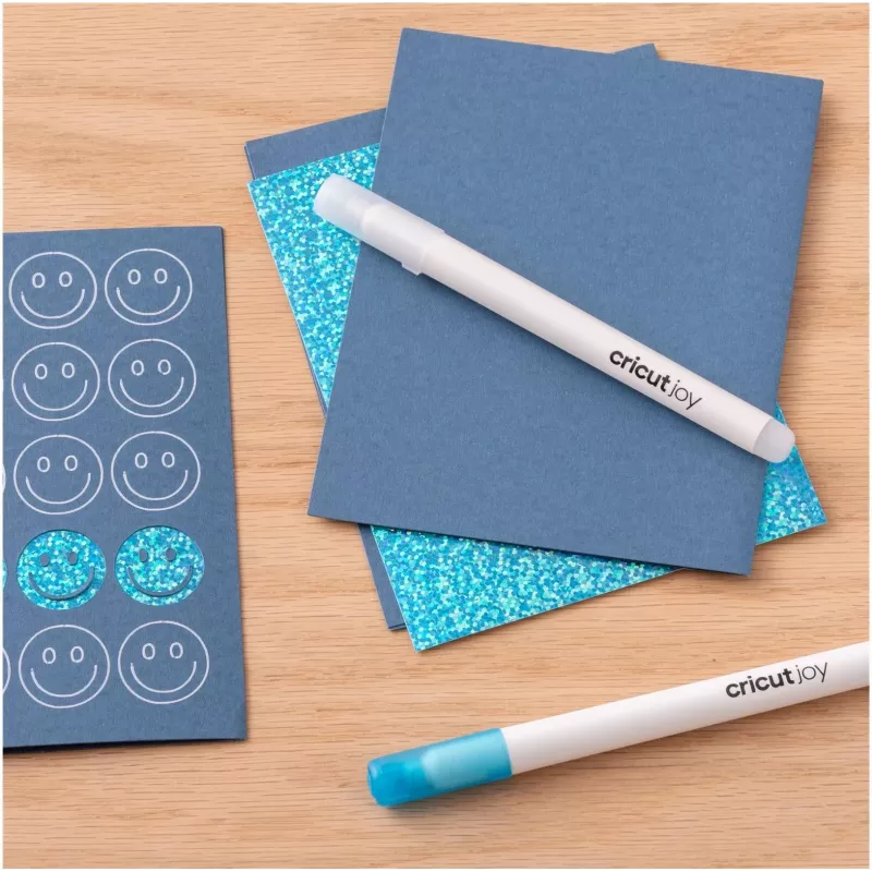Cricut Joy set de rotuladores de gel 1,0 mm, blanco, azul, amarillo (3 rotuladores) 2009381