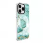 Evelatus Funda PC+TPU con MagSafe para Apple iPhone 15 Pro - mármol azul