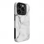 Evelatus Funda Armor para Apple iPhone 15 Pro - híbrida TPU+PC, impresión personalizada mármol blanco