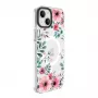 Evelatus Funda transparente con MagSafe para iPhone 15 Plus con estampado floral
