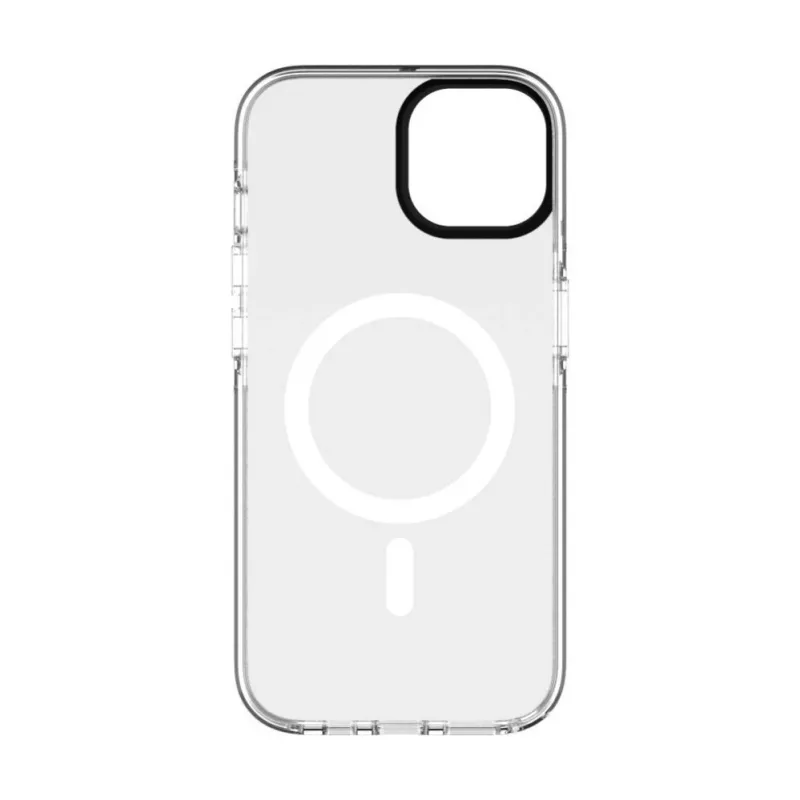 Evelatus Funda transparente con MagSafe para iPhone 15 Plus con estampado floral