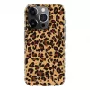 Evelatus Funda de policarbonato para Apple iPhone 15 Pro estampado leopardo