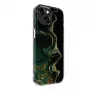 Evelatus Funda de PC para Apple iPhone 15 mármol verde oscuro