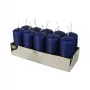 PAPSTAR Velas de pilar 40 x 90 mm, azul oscuro, paquete de 10 (17916)