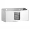Bartscher ILZF20 dispensador de toallas de papel, plata, acero cromo-níquel cepillado, montaje en pared, con cerradura 850057