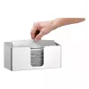Bartscher ILZF20 dispensador de toallas de papel, plata, acero cromo-níquel cepillado, montaje en pared, con cerradura 850057