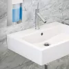 RELAXDAYS dispensador de jabón de acero inoxidable 0,5 L plata bomba manual de pie