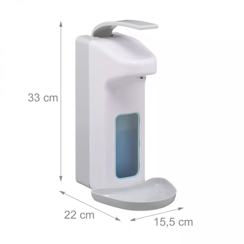 RELAXDAYS dispensador de jabón manual 1,0 L blanco