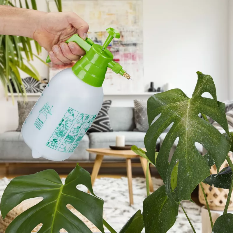 RELAXDAYS botella pulverizadora a presión, 1,5 L, blanco/verde