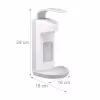 RELAXDAYS dispensador de jabón manual con bandeja escurridora 0,5L blanco
