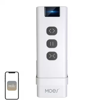 MOES YK2169 interruptor de escena inalámbrico ZigBee 3.0, 4 canales, 12 escenas, con batería, blanco