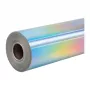 HTVRONT lámina autoadhesiva holográfica, 30,5 cm x 90 cm (plata)