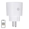 MOES MWP-EU16M-WH-MS enchufe inteligente con medición de energía, 16A, Wi-Fi, blanco