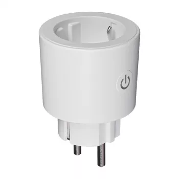 MOES MWP-EU16M-WH-MS enchufe inteligente con medición de energía, 16A, Wi-Fi, blanco