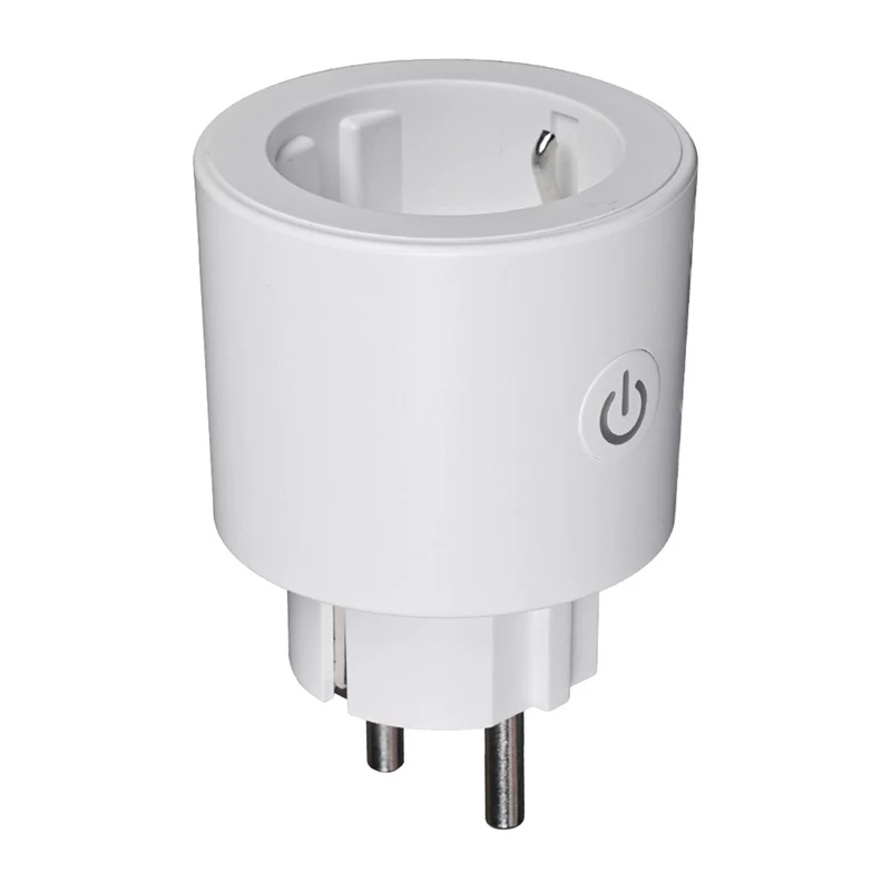 MOES MWP-EU16M-WH-MS enchufe inteligente con medición de energía, 16A, Wi-Fi, blanco