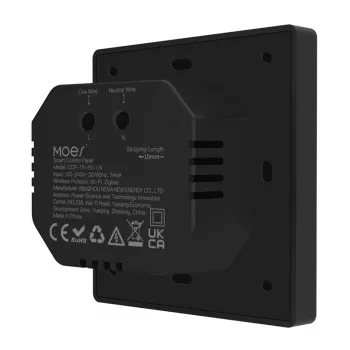 MOES CCP-TY-LN Panel de control Wi-Fi/ZigBee con pantalla LCD de 4