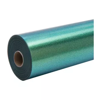 HTVRONT Rollo de vinilo de transferencia térmica camaleón 30,5 cm x 90 cm oro-verde