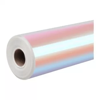 HTVRONT Film autoadhesivo holográfico, 30,5 cm x 90 cm (rosa-púrpura)