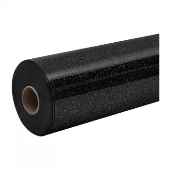 HTVRONT Vinilo flexible con purpurina, 30,5 cm x 90 cm (negro)