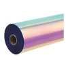 HTVRONT Film autoadhesivo holográfico, 30,5 cm x 90 cm (rosa)