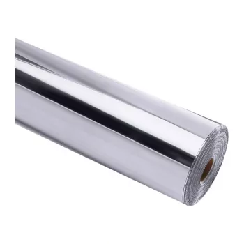 HTVRONT Film autoadhesivo cromado metálico, 30,5 cm x 90 cm (plata)
