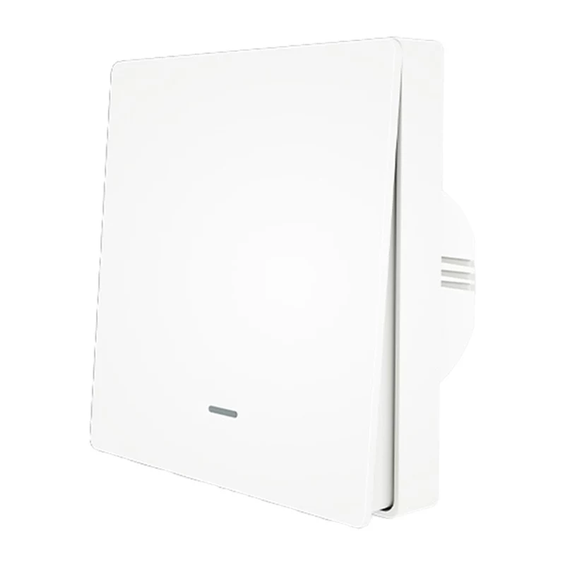 MOES ZS-B-EU1 Interruptor de luz ZigBee de 1 canal (sin neutro, blanco)