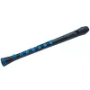 Nuvo Recorder+ Flauta dulce soprano negra y azul con digitación alemana y barroca intercambiable