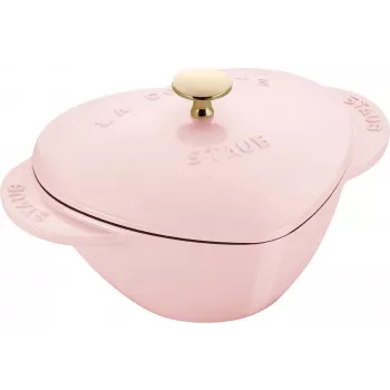 Staub Special Cocotte Cocotte de hierro fundido con forma de corazón 1,75 L rosa