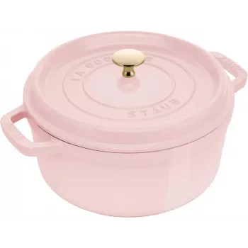 STAUB La Cocotte Cocotte redonda de hierro fundido 3,8 L Cherry Blossom Pink