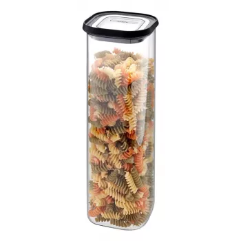 GEFU PANTRY Recipiente rectangular 2,5 L negro, transparente 1 unidad