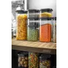 GEFU PANTRY Recipiente rectangular 2,5 L negro, transparente 1 unidad