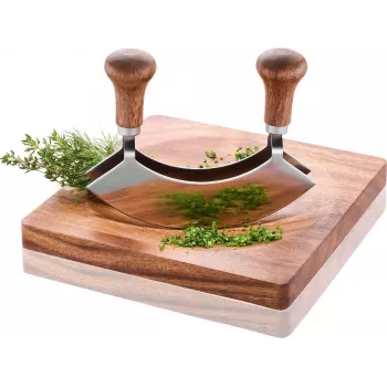 GEFU YUMA set de cuchillo de carnicero con tabla
