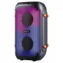 Defender BOOMER 25 altavoz Bluetooth portátil con karaoke, iluminación RGB, TWS, radio FM, 25W, negro
