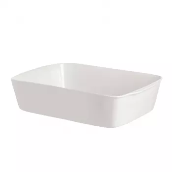 LA PORCELLANA BIANCA Anghiari fuente para lasaña - blanca, 35 x 25 cm