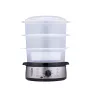 Alpina Vaporera eléctrica 800W plata 3 niveles 9,5L sin BPA