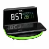 TFA Dostmann 60.2028.01 Despertador digital con base de carga para carga inalámbrica CHARGE