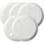 Gira 845000 Set de placas de montaje para detector de humo Q-Label, 5 uds., blanco