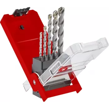 Einhell 38050 set de brocas para piedra con punta de carburo, 5 piezas (4-10 mm)