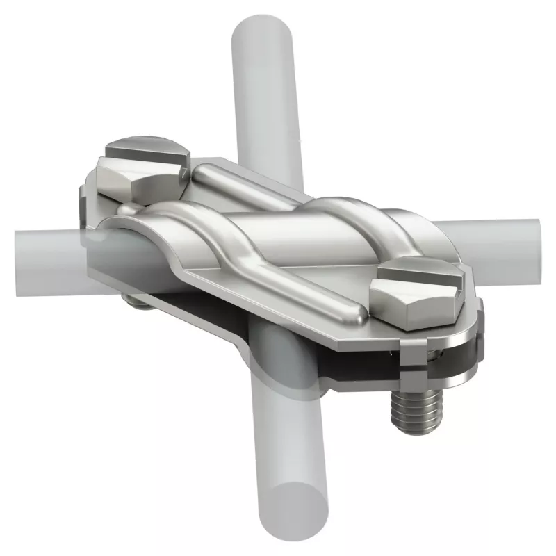OBO BETTERMANN conector en cruz 250 V4A 8-10 mm acero inoxidable protección contra rayos 5312925