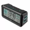 TFA Dostmann 60.2562.01.GB despertador radiofónico negro azul claro