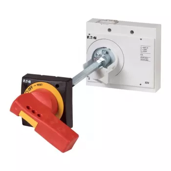 Eaton NZM3-XTVDVR 260182 manilla giratoria de acoplamiento de puerta, rojo/amarillo