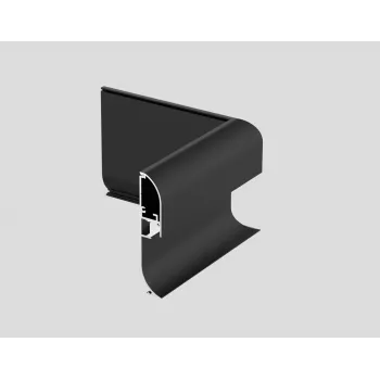 Synergy 21 LED perfil en U ALU1580 conector de esquina exterior 90°, negro S21-LED-PR2500153