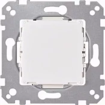 Merten System M tecla de interruptor, blanco polar, brillante, 1 elemento, símbolo de luz 587093