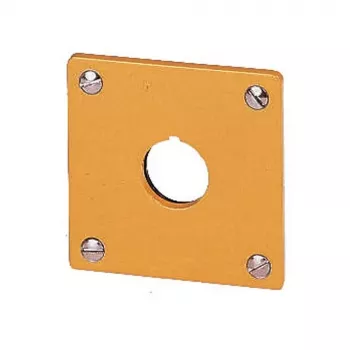 Eaton M22-EY1 placa de montaje, amarilla, aluminio, IP65, 72 x 72 mm 216542