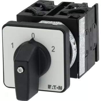 Eaton T0-4-8441/E interruptor de leva ON-OFF tripolar, 20A, 690V, IP65, negro/blanco 043595