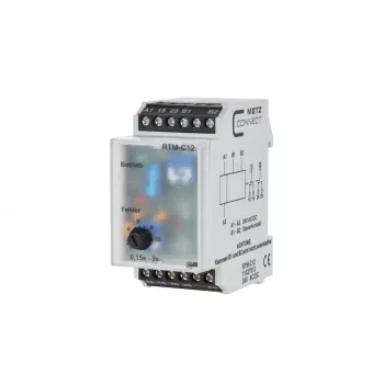 METZ CONNECT 11027613 relé multifunción temporizador, 24V AC/DC, 2W, 1 CO, 0,05s-100h, carril DIN