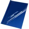 LMG Carpetas de encuadernación térmica A4 azul efecto piel 6,0 mm 50 hojas (pack de 50) LMG-BMDLM-BL-R6